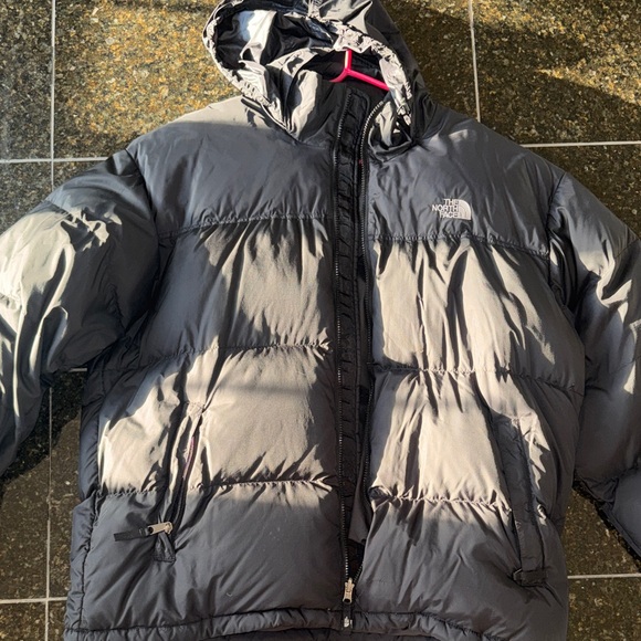 The North Face Other - The North Face Dark Gray Hooded Puffer Coat